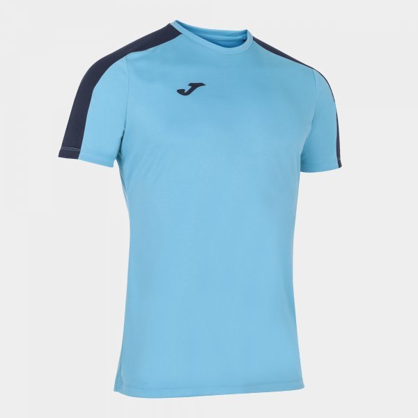 FLUORESCENT TURQUOISE BLUE-NAVY BLUE ACADEMY T-SHIRT M/C