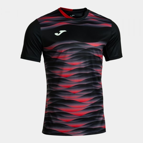 PERFORMANCE SHORT SLEEVE T-SHIRT BLACK RED