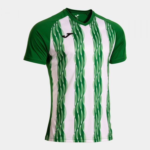 PERFORMANCE SHORT SLEEVE T-SHIRT GREEN WHITE