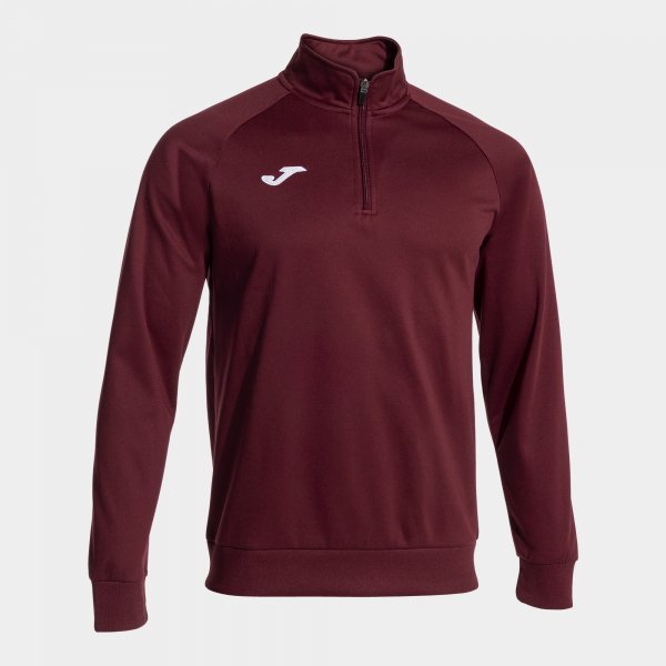 SWEATSHIRT FARAON DARK RED ZIP FASTENING