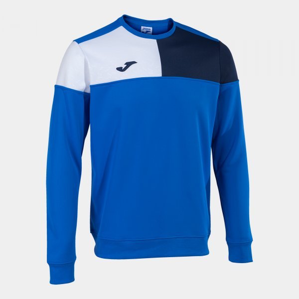 CREW V SWEATSHIRT ROYAL NAVY WHITE
