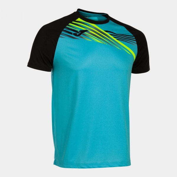 ELITE X SHORT SLEEVE T-SHIRT FLUOR TURQUOISE BLACK, 12 (2XS)