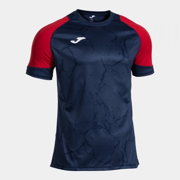 PERFORMANCE HANDBALL SHORT SLEEVE T-SHIRT NAVY BLUE RED