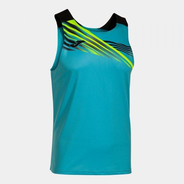 ELITE X SLEEVELESS SHIRT FLUOR TURQUOISE BLACK