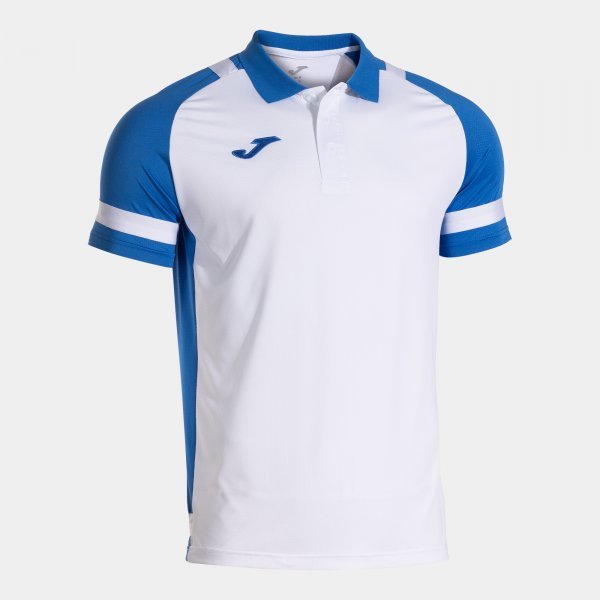 PHOENIX III SHORT SLEEVE POLO WHITE ROYAL BLUE 12 (2XS)