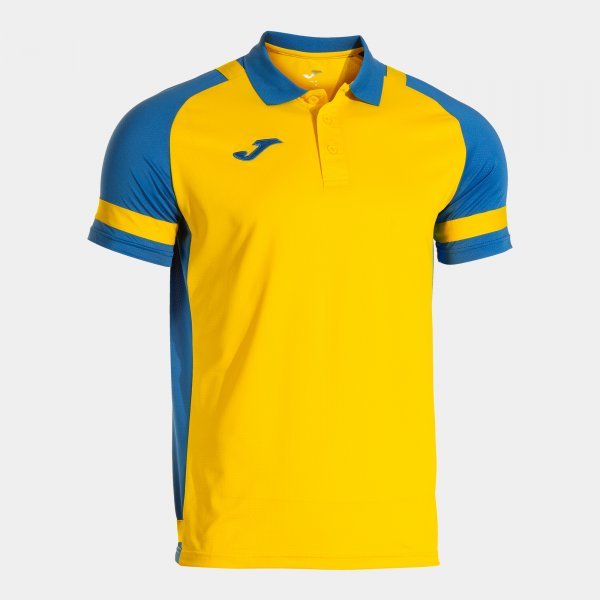 PHOENIX III SHORT SLEEVE POLO YELLOW ROYAL BLUE