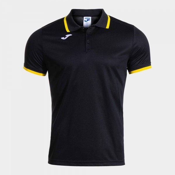 COMBI PREMIUM SHORT SLEEVE POLO BLACK YELLOW