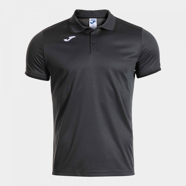 COMBI PREMIUM SHORT SLEEVE POLO DARK GRAY BLACK