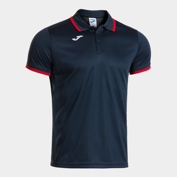 COMBI PREMIUM SHORT SLEEVE POLO NAVY BLUE RED