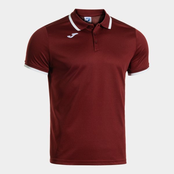 COMBI PREMIUM SHORT SLEEVE POLO BURGUNDY WHITE
