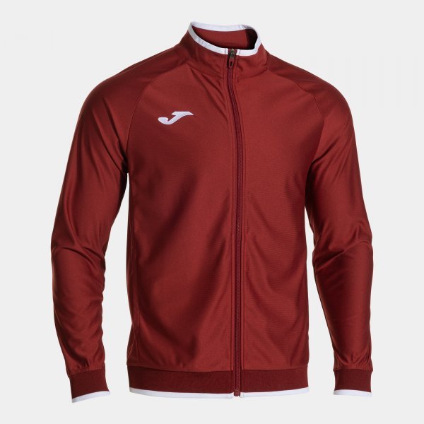VICTORY II FULL ZIP SWEATSHIRT BURGUNDY WHITE