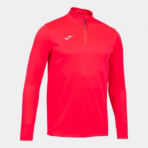 SWEATSHIRT RUNNING NIGHT CORAL FLUORESCENT
