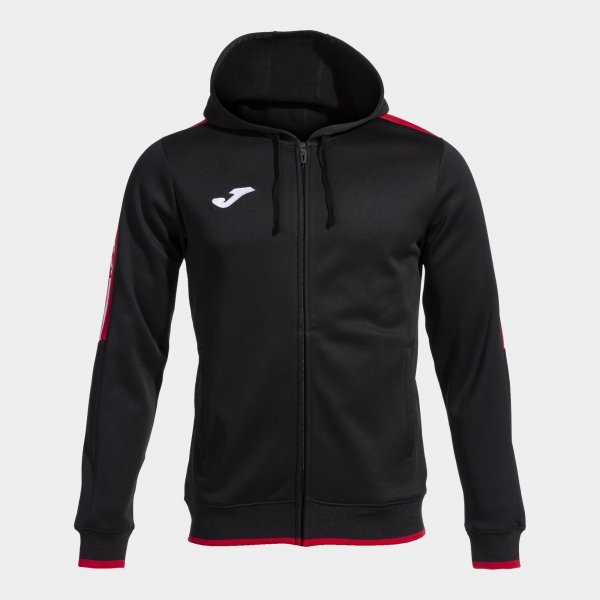 OLIMPIADA ZIP-UP HOODIE BLACK RED
