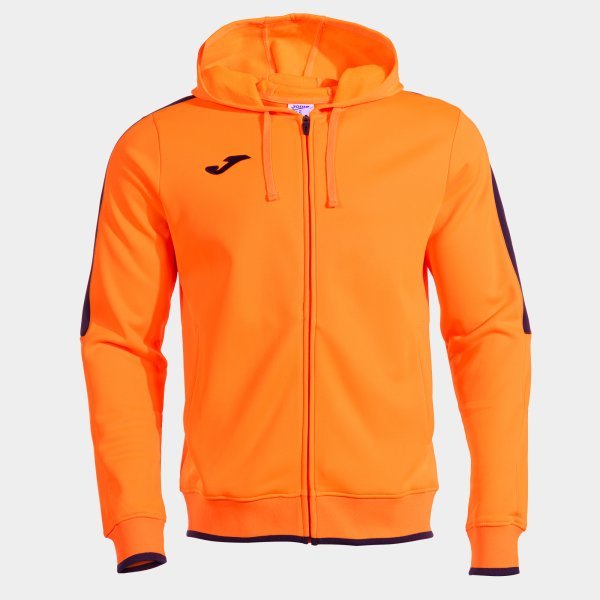 OLIMPIADA ZIP-UP HOODIE ORANGE BLACK