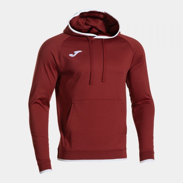 COMBI PREMIUM HOODIE BURGUNDY WHITE