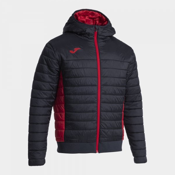 URBAN V BOMBER JACKET BLACK RED