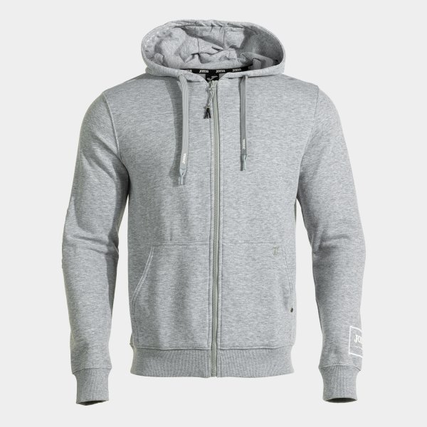 URBAN STREET ZIP-UP HOODIE MELANGE GRAY