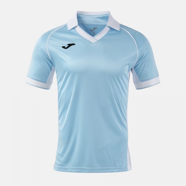 VINTAGE ECO RETRO SHORT SLEEVE T-SHIRT SKY BLUE WHITE