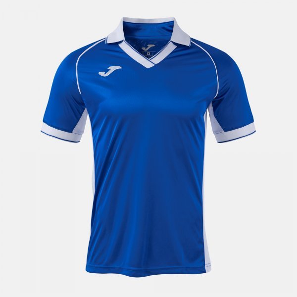 VINTAGE ECO RETRO SHORT SLEEVE T-SHIRT ROYAL BLUE WHITE