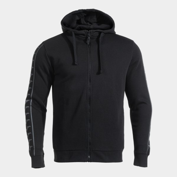 ICONO STREET ZIP-UP HOODIE BLACK DARK GRAY