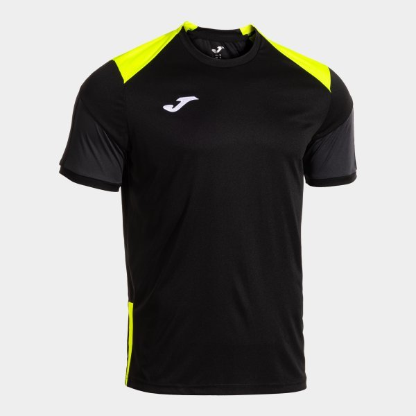 DANUBIO SHORT SLEEVE T-SHIRT BLACK FLUOR YELLOW