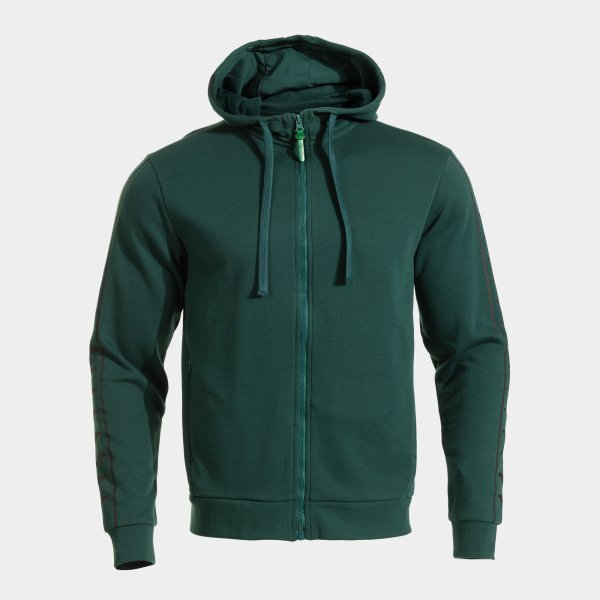 ICONO STREET ZIP-UP HOODIE GREEN BLACK