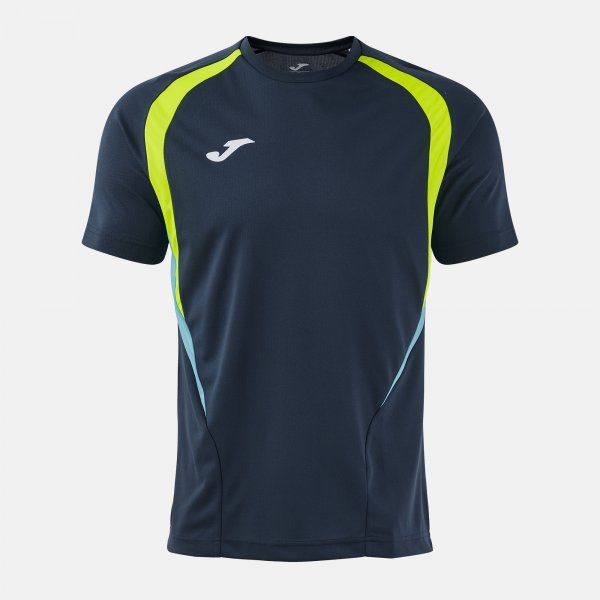 T-CHAMPIONSHIP SHORT SLEEVE T-SHIRT DARK NAVY FLUOR YELLOW