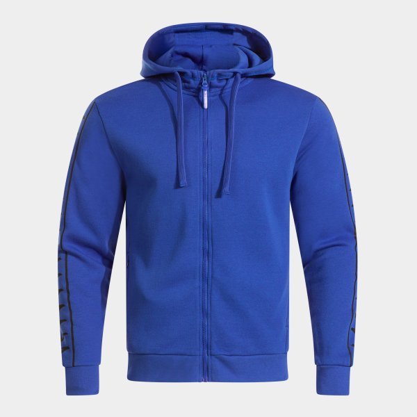 ICONO STREET ZIP-UP HOODIE ROYAL BLUE BLACK