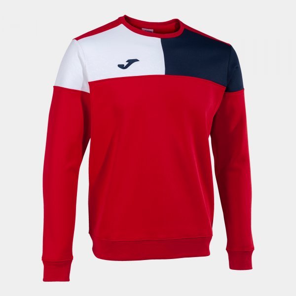 CREW V SWEATSHIRT RED NAVY WHITE