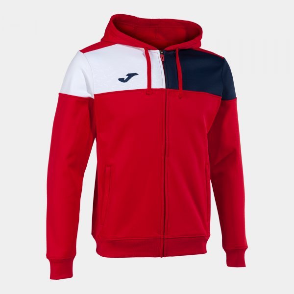 CREW V ZIP-UP HOODIE RED NAVY WHITE 4 (6XS)