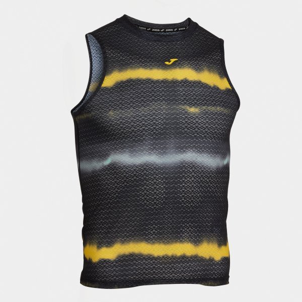 CRONO PRINTING SLEEVELESS SHIRT BLACK