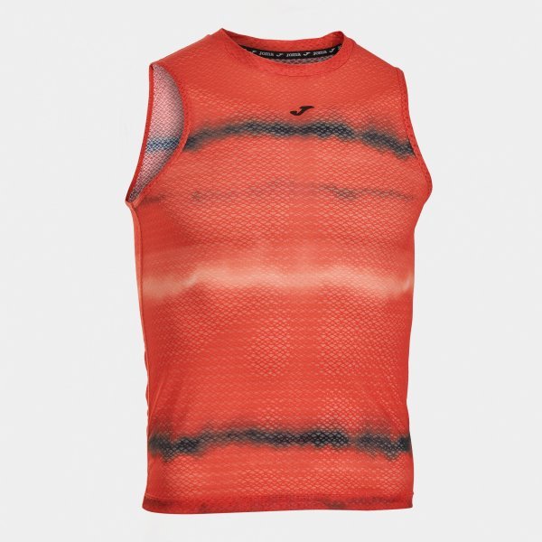 CRONO PRINTING SLEEVELESS SHIRT ORANGE
