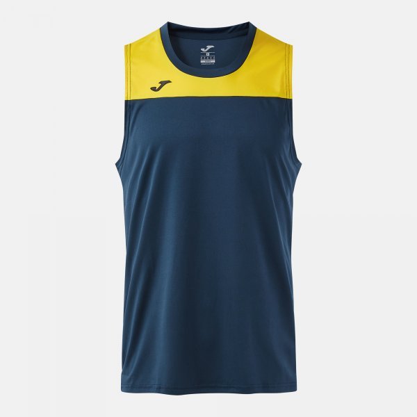 PHOENIX III SLEEVELESS SHIRT DARK NAVY YELLOW