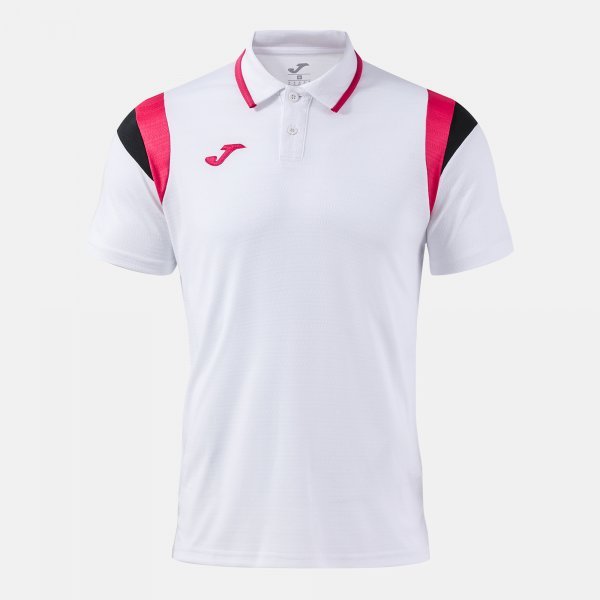 TERRA SHORT SLEEVE POLO WHITE FUCHSIA