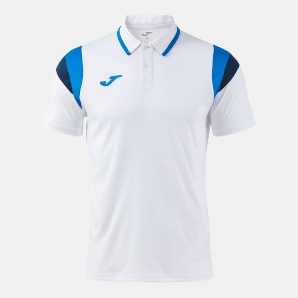 TERRA SHORT SLEEVE POLO WHITE ROYAL BLUE