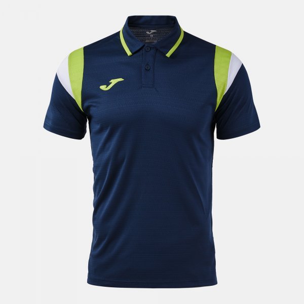 TERRA SHORT SLEEVE POLO DARK NAVY LIME