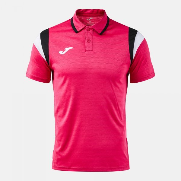 TERRA SHORT SLEEVE POLO FUCHSIA BLACK