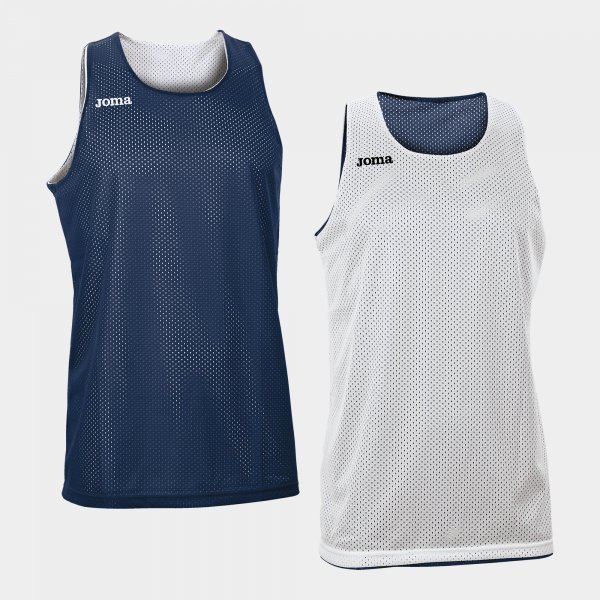 REVERSIBLET-SHIRT ARO NAVY-WHITE SLEEVELESS