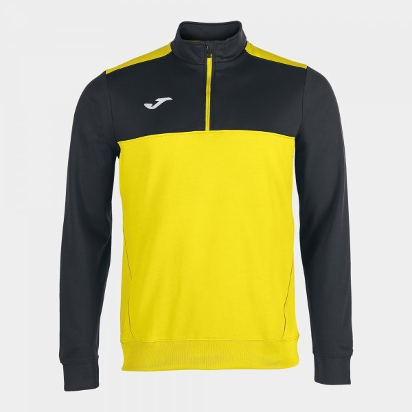 SWEATSHIRT 1/2 ZIP WINNER YELLOW-BLACK
