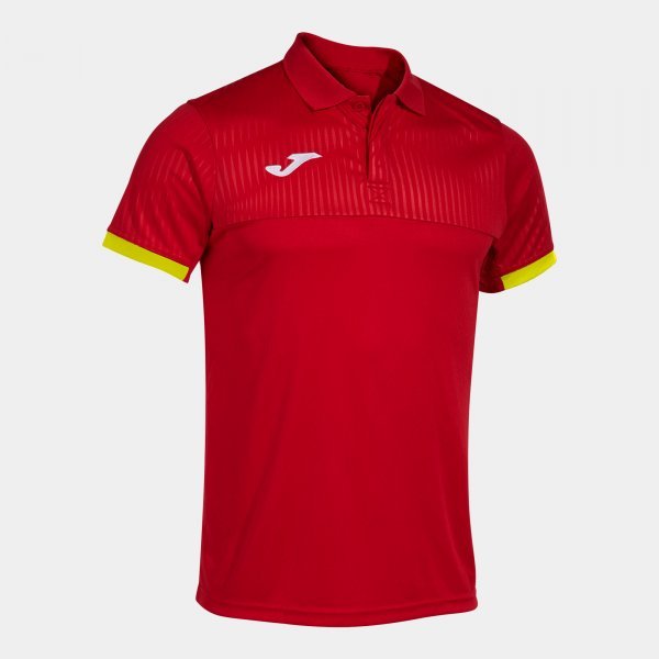 MONTREAL SHORT SLEEVE POLO RED YELLOW