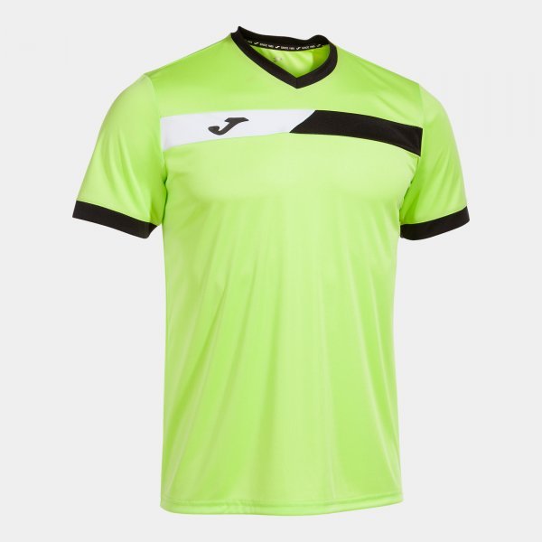 COURT SHORT SLEEVE T-SHIRT LIME BLACK WHITE