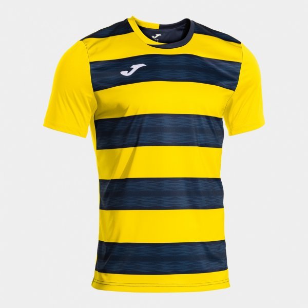 PERFORMANCE SHORT SLEEVE T-SHIRT YELLOW NAVY BLUE