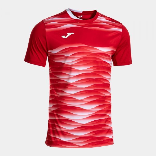 PERFORMANCE SHORT SLEEVE T-SHIRT RED WHITE
