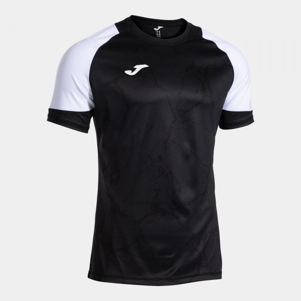 PERFORMANCE HANDBALL SHORT SLEEVE T-SHIRT BLACK WHITE
