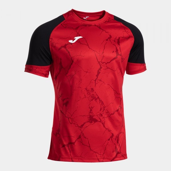 PERFORMANCE HANDBALL SHORT SLEEVE T-SHIRT RED BLACK