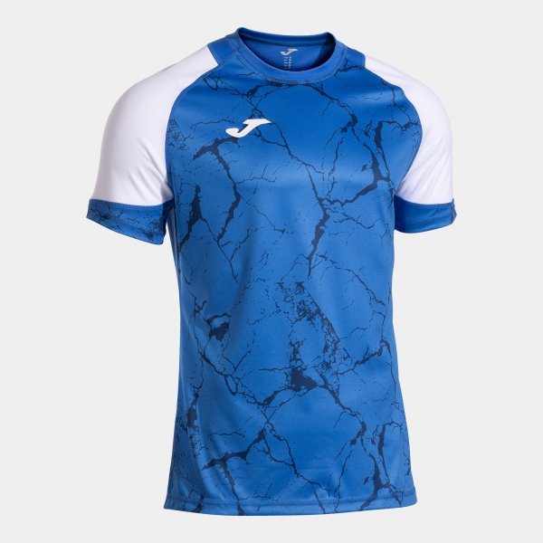 PERFORMANCE HANDBALL SHORT SLEEVE T-SHIRT ROYAL BLUE WHITE
