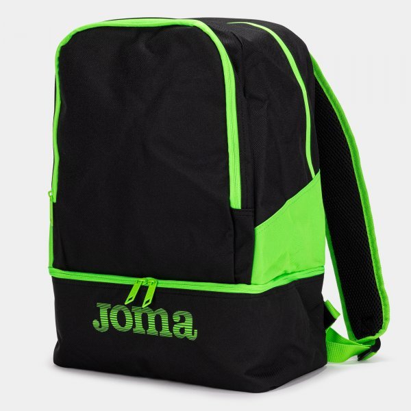 ESTADIO III BACKPACK BLACK-FLUORESCENT GREEN