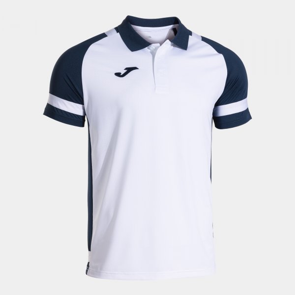 PHOENIX III SHORT SLEEVE POLO WHITE NAVY BLUE