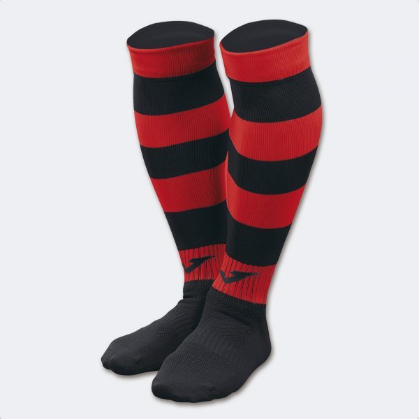 ZEBRA MID-CALF II BLACK-RED