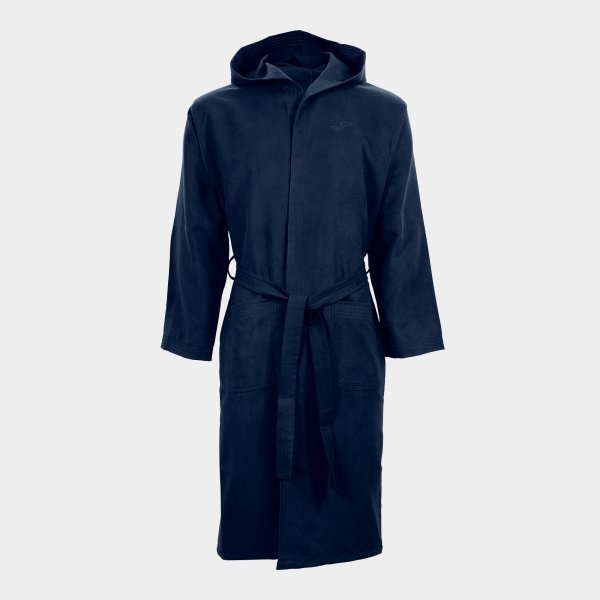 MICROFIBER BATHROBE DARK NAVY